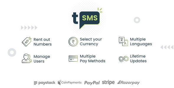 tSMS - Temporary SMS Receiving System - SaaS - Rent out Numbers - CodeCanyon Item for Sale