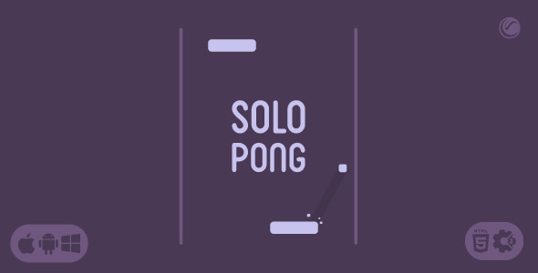 Solo Pong | HTML5 Construct Game - CodeCanyon Item for Sale