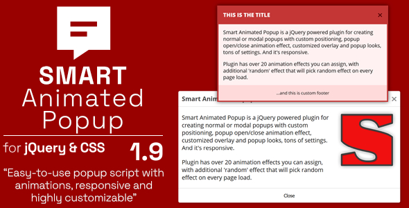 Smart Animated Popup - jQuery Popups Plugin - CodeCanyon Item for Sale
