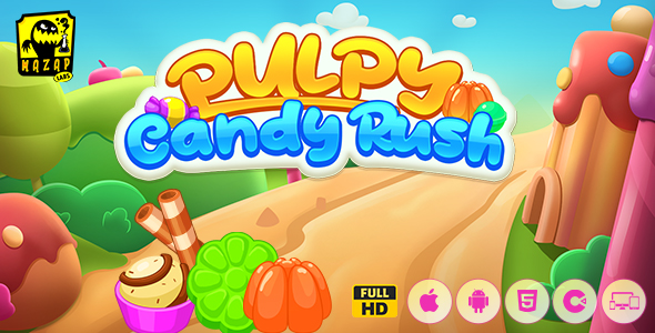 Pulpy Candy Rush - Memory Flip Arcade Game (Construct) - CodeCanyon Item for Sale