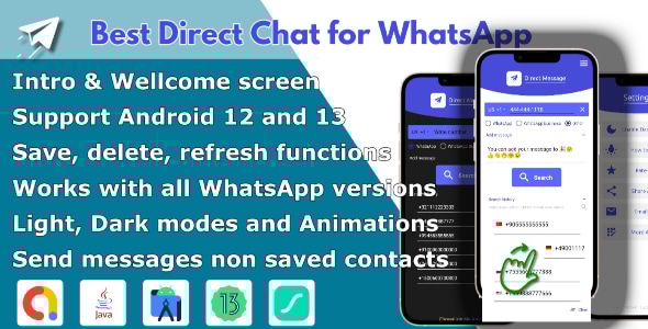 Direct Message for All WhatsApp ver with Admob - CodeCanyon Item for Sale
