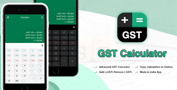 GST Calculator || iOS Swift | XCode | AdMob - CodeCanyon Item for Sale