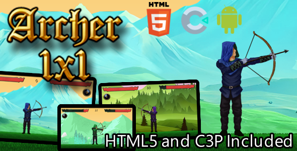 Archer 1x1 HTML5/Construct 3 Game - CodeCanyon Item for Sale