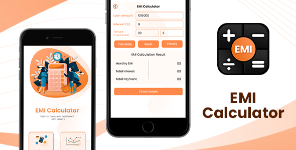 EMI Calculator || iOS Swift | XCode | AdMob - CodeCanyon Item for Sale