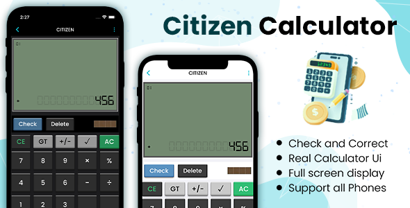 Citizen Calculator || iOS Swift | XCode | AdMob - CodeCanyon Item for Sale