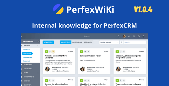 PerfexWiki - Internal knowledge for Perfex CRM - CodeCanyon Item for Sale