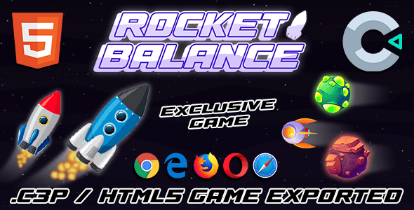 Rocket Balance HTML5 / Construct 3 Game - CodeCanyon Item for Sale