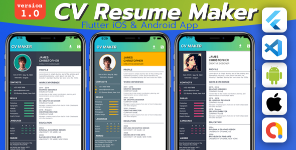 CV Resume Maker - CodeCanyon Item for Sale