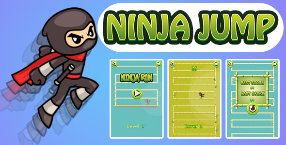 Ninja Jump Game (CAPX | HTML5 | Cordova) Endless Game - CodeCanyon Item for Sale