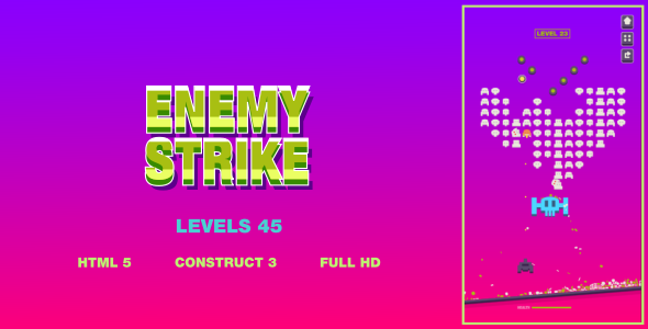 Enemy Strike - HTML5 Game (Construct3) - CodeCanyon Item for Sale