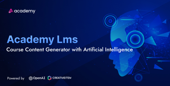 Academy Lms Course Content AI Generator Addon - CodeCanyon Item for Sale