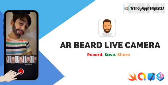 AR Beard Live Camera iOS App - CodeCanyon Item for Sale