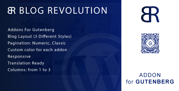 Blog Revolution for Gutenberg WordPress Plugin - CodeCanyon Item for Sale