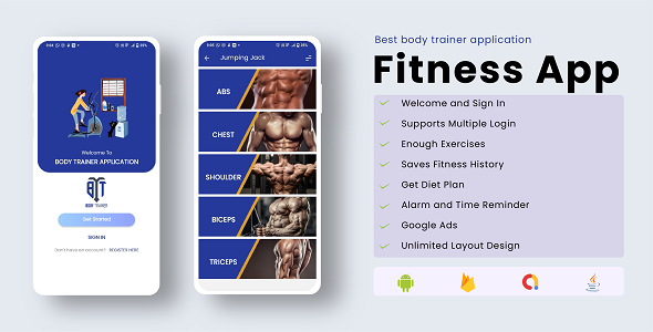 Fitness App – Best Exercise App - CodeCanyon Item for Sale