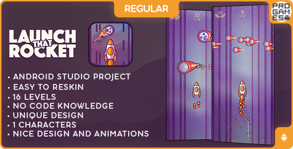 Launch That Rocket (REGULAR) - ANDROID - BUILDBOX CLASSIC game - CodeCanyon Item for Sale