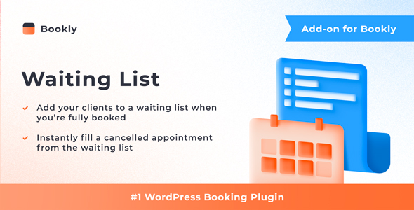 Bookly Waiting List (Add-on) - CodeCanyon Item for Sale