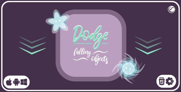 Dodge: Falling Objects - HTML5 Game Template - CodeCanyon Item for Sale