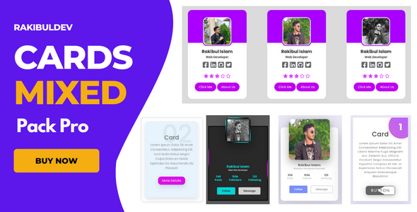 Cards mixed pack pro - CodeCanyon Item for Sale