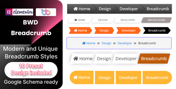 BWD Breadcrumb Addon For Elementor - CodeCanyon Item for Sale