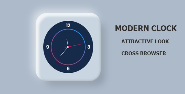 Clock With Animation Responsive - CodeCanyon Item for Sale