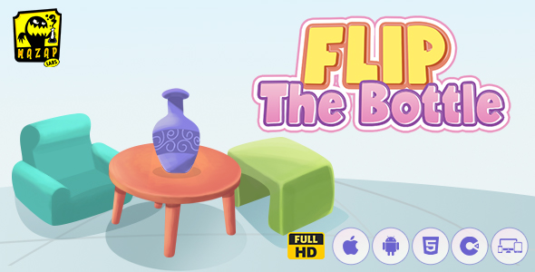 Flip The Bottle | Balancing Arcade Game (Construct) - CodeCanyon Item for Sale