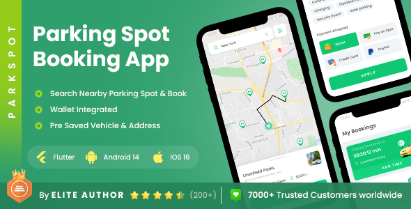 2 App Template| Parking Spot Booking App| Car Parking App| Smart Parking App| ParkSpot - CodeCanyon Item for Sale
