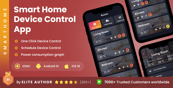 2 App Template| Smart Home App| IoT App| Home Control App| Home Automation App| SmartHome - CodeCanyon Item for Sale