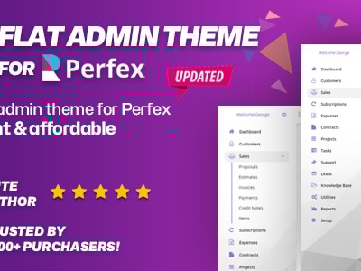 Perfex CRM Flat Theme - Clean & Smart Admin Interface by themesic ...