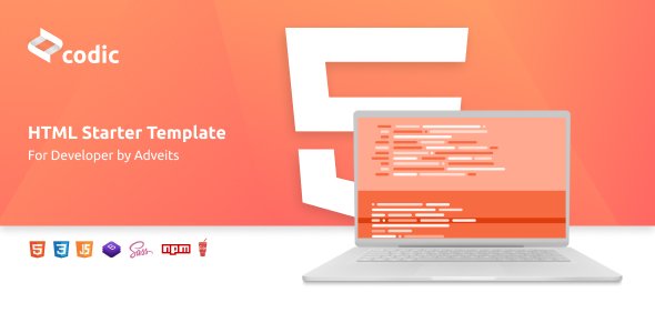 Codic - HTML Starter Template for Developer - CodeCanyon Item for Sale