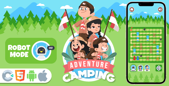 Camping Adventure Game - HTML5,Construct3 - CodeCanyon Item for Sale