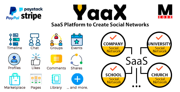 YaaX - SaaS Platform to Create Social Networks - CodeCanyon Item for Sale