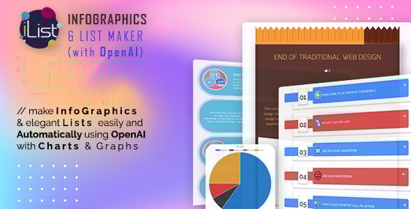 AI Infographic Maker - iList Pro with OpenAI ChatGPT - CodeCanyon Item for Sale