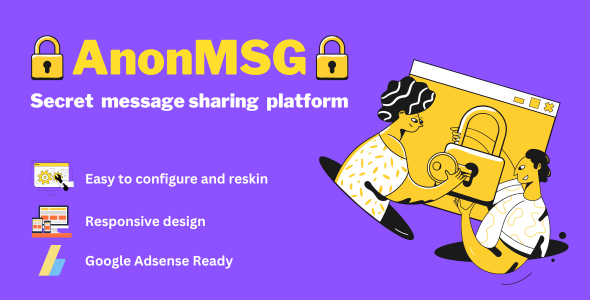 AnonMSG - A secret message sharing platform - CodeCanyon Item for Sale
