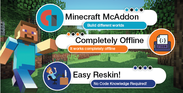 Minecraft McAddon Template Project|Create McAddon Android App - CodeCanyon Item for Sale