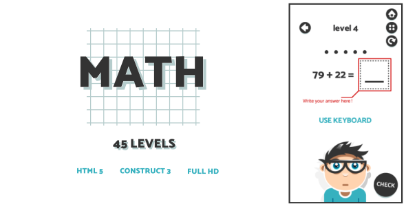 Math - HTML5 Game (Construct3) - CodeCanyon Item for Sale