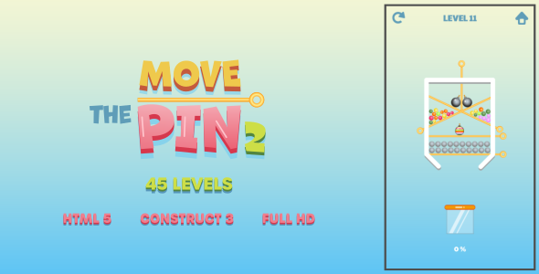 Move The Pin 2 - HTML5 Game (Construct3) - CodeCanyon Item for Sale