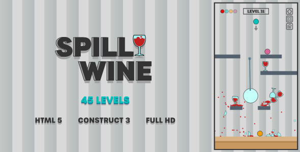 Spill Wine - HTML5 Game (Construct3) - CodeCanyon Item for Sale