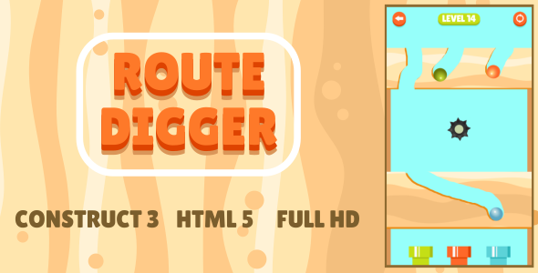 Route Digger - HTML5 Game (Construct3) - CodeCanyon Item for Sale
