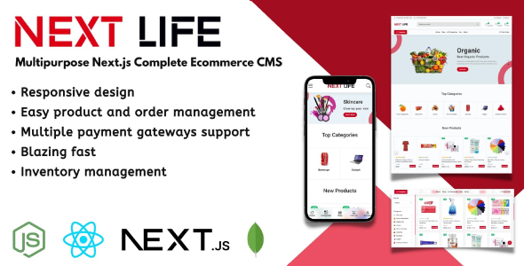 NextLife - Next.js Ecommerce CMS - CodeCanyon Item for Sale