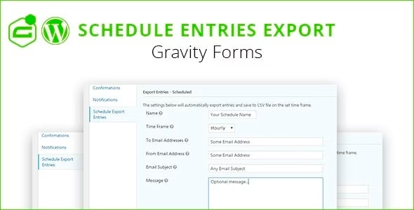Gravity Forms Schedule Entries Export - CodeCanyon Item for Sale