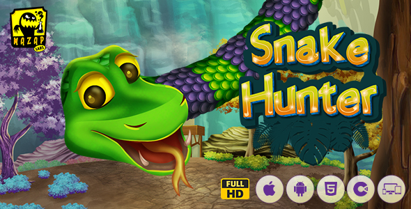 Snake Hunter | Arcade HTML5 Casual Game (Construct) - CodeCanyon Item for Sale