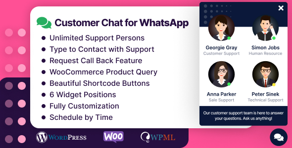Customer Chat for WhatsApp - CodeCanyon Item for Sale