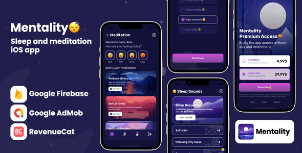 Mentality Meditation - iOS App Source Code - CodeCanyon Item for Sale