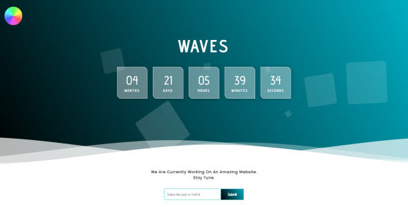 Gradient background Color HTML Coming Soon Single Page Template. - CodeCanyon Item for Sale