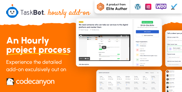 Taskbot addon - An Hourly Project Posting Extension - CodeCanyon Item for Sale