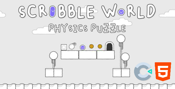 Scribble World Physics Puzzle HTML5 Game - Construct 3 - CodeCanyon Item for Sale
