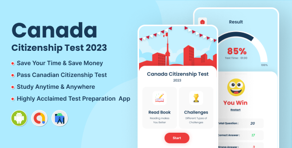 Canada Citizenship Test - Android - CodeCanyon Item for Sale