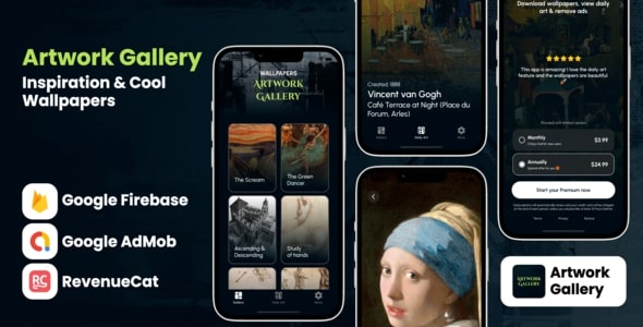 Artwork Gallery - iOS App Source Code - CodeCanyon Item for Sale