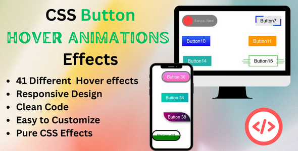 CSS3 Button Hover Animation - CodeCanyon Item for Sale