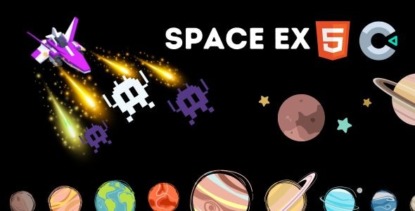 Space Shooter - EX - HTML5 - CodeCanyon Item for Sale